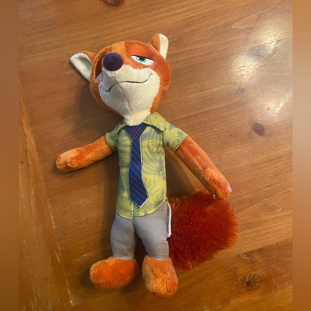 Zootopia Nick Wide Fox Plush Figure Disney Stuffed Toy